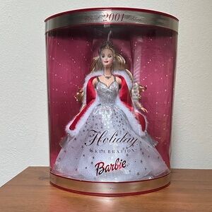 Barbie Holiday Celebration Doll in Sparkling Silver and Festive Red